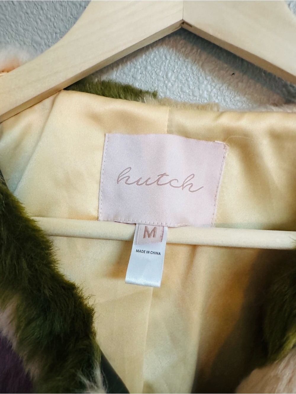 Hutch Multicolor Chevron Faux Fur Teddy Jacket from Anthropology. - Picture 4 of 5